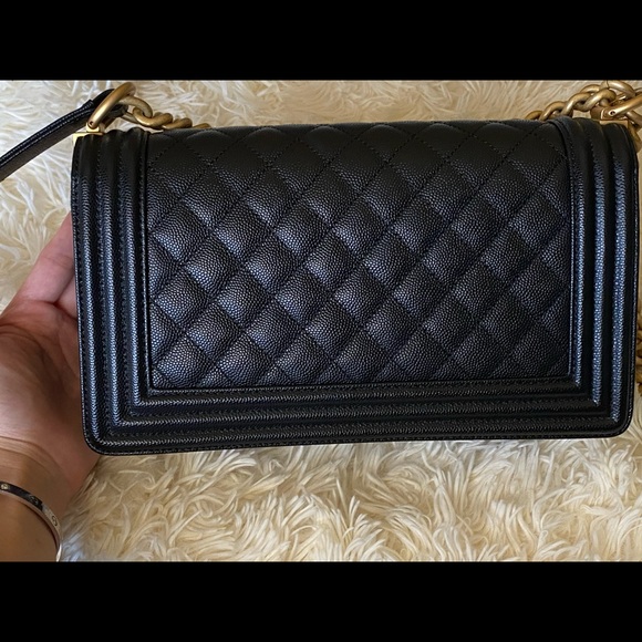 (SOLD) Chanel old med leboy Caviar w/ ruthenium - Picture 5 of 16